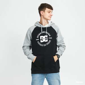 Mikina DC Star Pilot Raglan Hoodie černá / melange šedá