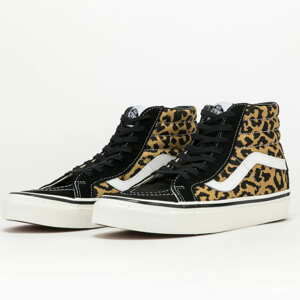 Vans SK8 - Hi 38 DX (anaheim factory) black / tan leopard