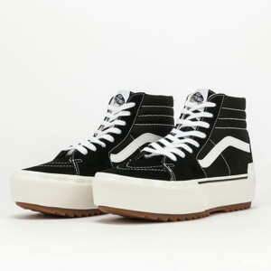 Vans SK8 - Hi Stacked (suede cancas) black / blanc de blanc