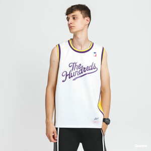 Dres The Hundreds Drills Jersey bílý / žlutý