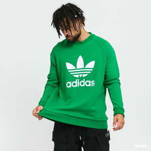 Mikina adidas Originals Trefoil Crew zelená