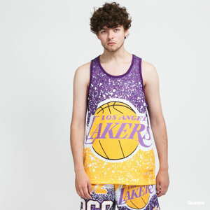 Dres Mitchell & Ness NBA Jumbotron Mesh Tank LA Lakers žlutý / fialový / bílý