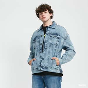 Podzimní bunda Urban Classics Oversized Denim Jacket light skyblue acid