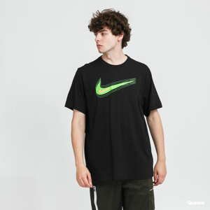 Tričko s krátkým rukávem Nike M NSW Tee Swoosh 12 Month černé