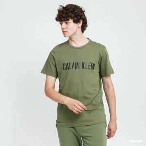 Tričko s krátkým rukávem Calvin Klein SS Crew Neck Tee olivové