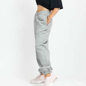 Dámské kalhoty Nike Nike Solo Swoosh Women's Fleece Pants Dk Grey Heather/ White