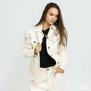 Džíska Urban Classics Ladies Oversized Shirt Jacket krémová