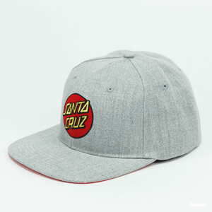 Snapback Santa Cruz Classic Dot Snapback melange šedá / červená