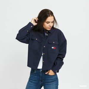 Dámská košile TOMMY JEANS Cropped Utility Shirt navy