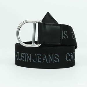 Pásek CALVIN KLEIN JEANS Slider D-Ring Webbing černý