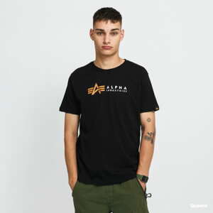 Tričko s krátkým rukávem Alpha Industries Alpha Label Tee černé