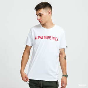 Tričko s krátkým rukávem Alpha Industries RBF Moto Tee bílé