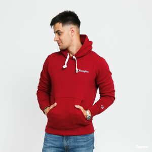 Mikina Champion Organic Cotton Left Chest Logo Hooded Sweatshirt vínová