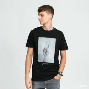 Tričko s krátkým rukávem Urban Classics Peace Sign Tee černé