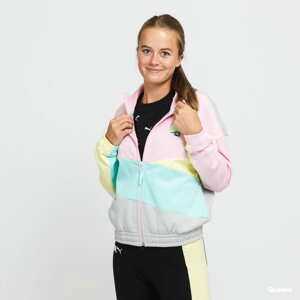 Dámská mikina Puma International Track Jacket TR růžová / žlutá / mentolová / šedá