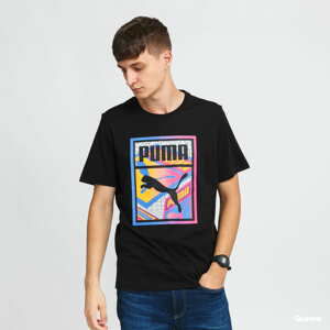 Tričko s krátkým rukávem Puma Graphic Tee Box Logo Play černé