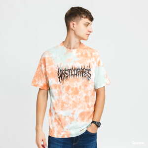 Tričko s krátkým rukávem Wasted Paris Tie & Dye Fire Bridge T-Shirt oranžové / mentolové