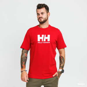 Tričko s krátkým rukávem Helly Hansen Logo T-Shirt červené / bílé