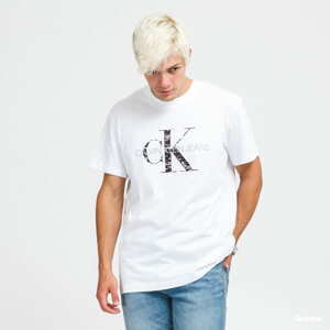 Tričko s krátkým rukávem CALVIN KLEIN JEANS Bonded Monogram Tee bílé