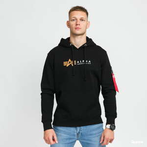 Mikina Alpha Industries Alpha Label Hoody černá