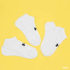 Ponožky Under Armour 3Pack Core No Show Socks bílé