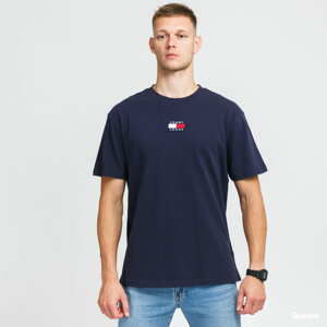 Tričko s krátkým rukávem TOMMY JEANS Tommy Badge Tee navy