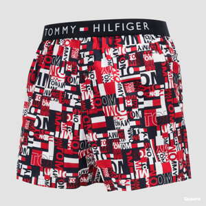 Tommy Hilfiger Woven Boxer Print Navy / Red / White