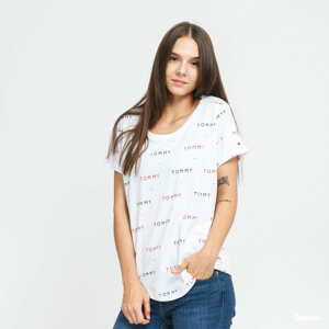 Dámské tričko Tommy Hilfiger W SS Tee Print bílé