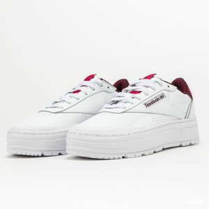 Reebok Club C Double Geo ftwwht / purpnk / maroon