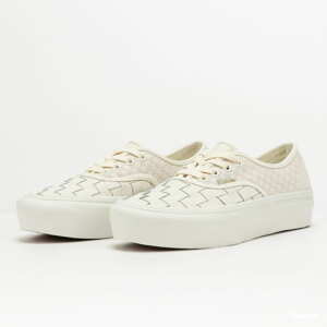 Vans Authentic Platfor (woven) lthr / blancdeblanc