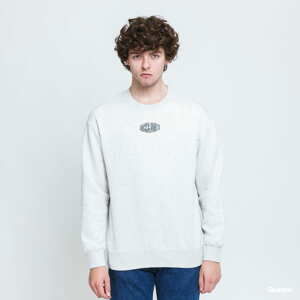 Mikina Jack & Jones Jorworld Sweat Crewneck melange světle šedá