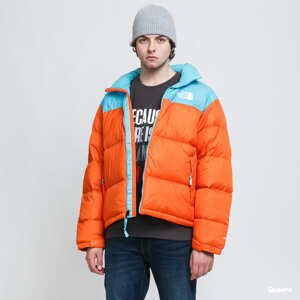 Pánská zimní bunda The North Face M 1996 Retro Nuptse Jacket oranžová / světle modrá
