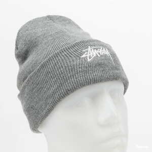 Kulich Stüssy Stock Cuff Beanie melange šedý