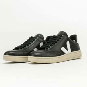 VEJA V-12 Leather black_white