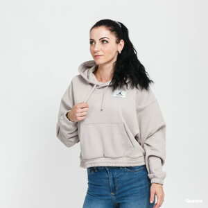 Dámská mikina Jordan W J Essential Fleece Hoodie Beige / Grey