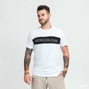 Tričko s krátkým rukávem CALVIN KLEIN JEANS Colorblock Shadow Logo Tee White