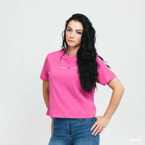 Dámské tričko TOMMY JEANS Linear Logo Tee růžové