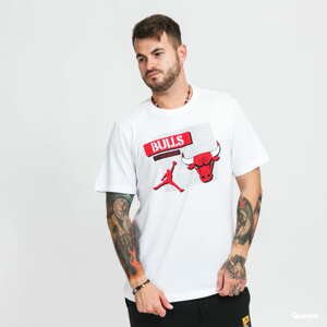 Tričko s krátkým rukávem Jordan NBA Chicago Bulls Essential Statement bílé