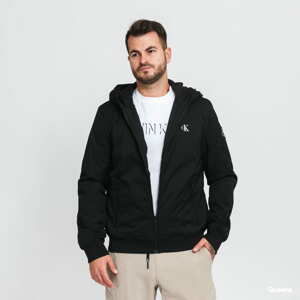 Podzimní bunda CALVIN KLEIN JEANS Hooded Padded Jacket černá