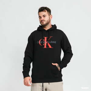 Mikina CALVIN KLEIN JEANS M Monogram Regular Fit Hoodie černá