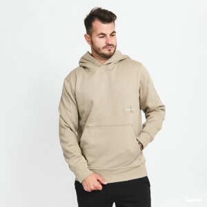 Mikina CALVIN KLEIN JEANS Off Placed Iconic Hoodie Beige