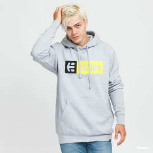 Mikina etnies New Box Hoodie melange šedá