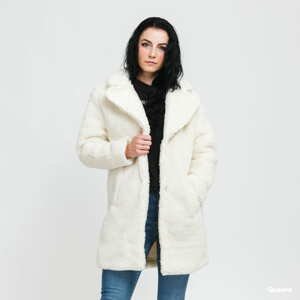 Dámská zimní bunda Urban Classics Ladies Oversized Sherpa Coat krémová