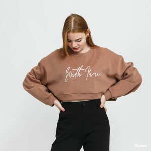 Dámská mikina Sixth June W Basic Signature Sweatshirt světle hnědá