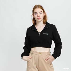 Dámská mikina Sixth June Zip Up Crop Sweatshirt černá