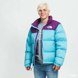 Pánská zimní bunda The North Face M 1996 Retro Nuptse Jacket světle modrá / fialová