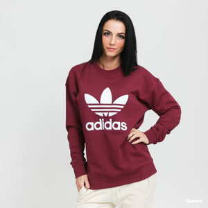 Dámská mikina adidas Originals Trefoil Crew Sweat vínová