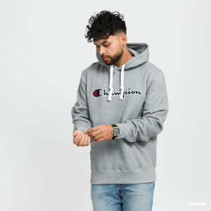 Mikina Champion Heavy Combed Organic Cotton Hoodie melange šedá