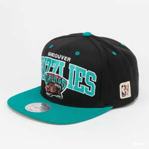 Snapback Mitchell & Ness 2 Tone Team Arch Snapback Vancouver Grizzlies černá / tyrkysová / šedá