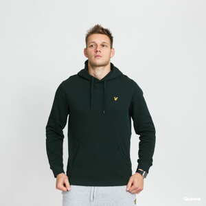 Mikina Lyle & Scott Pullover Hoodie tmavě zelená